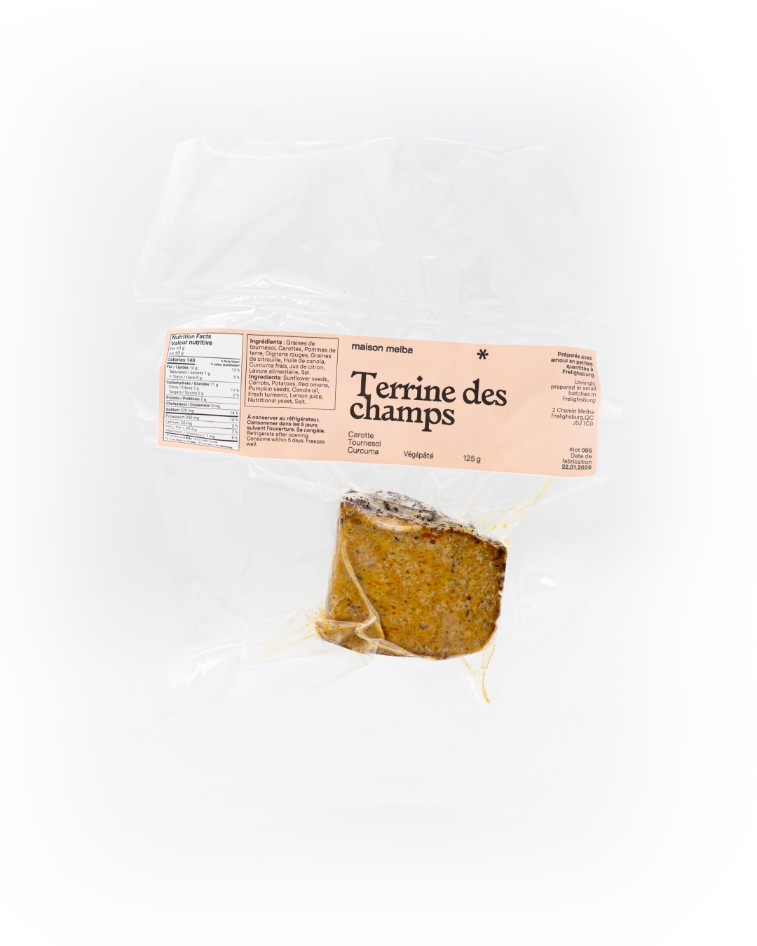 Terrine des champs — Végépâté au tournesol (20 x 125g)